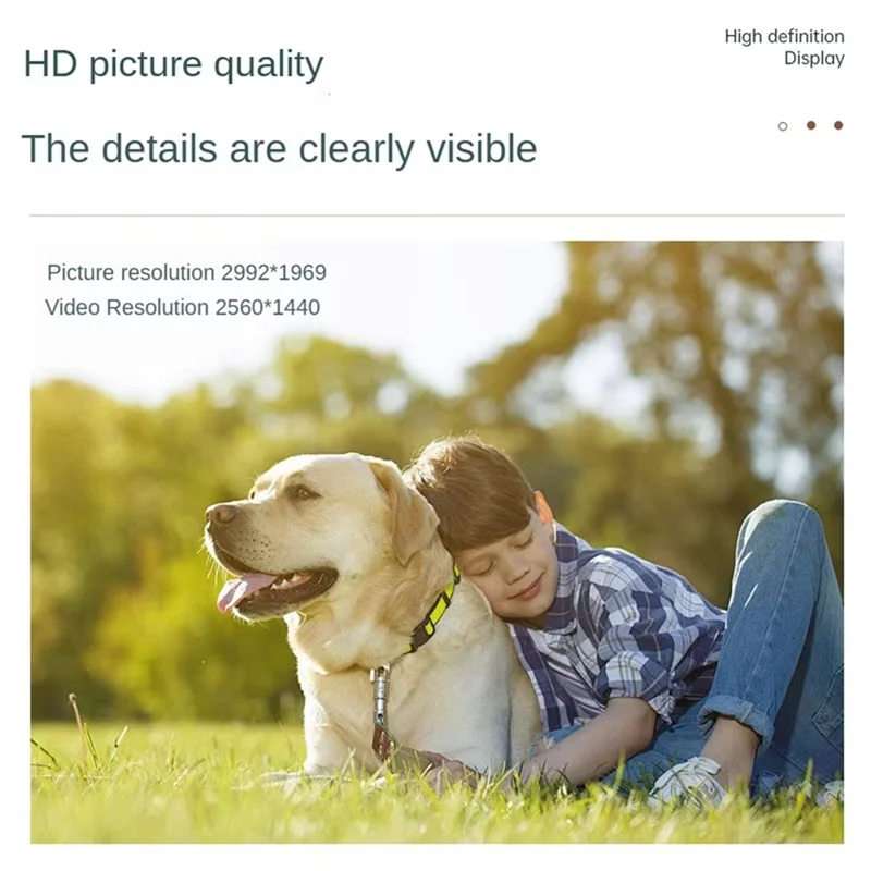 A92Z 2K Pets Collar WIFI Camera, APP Control Video Photos Cats Dogs Outdoor/Indoor VLOG Recorder 1200Mah Long Battery Life