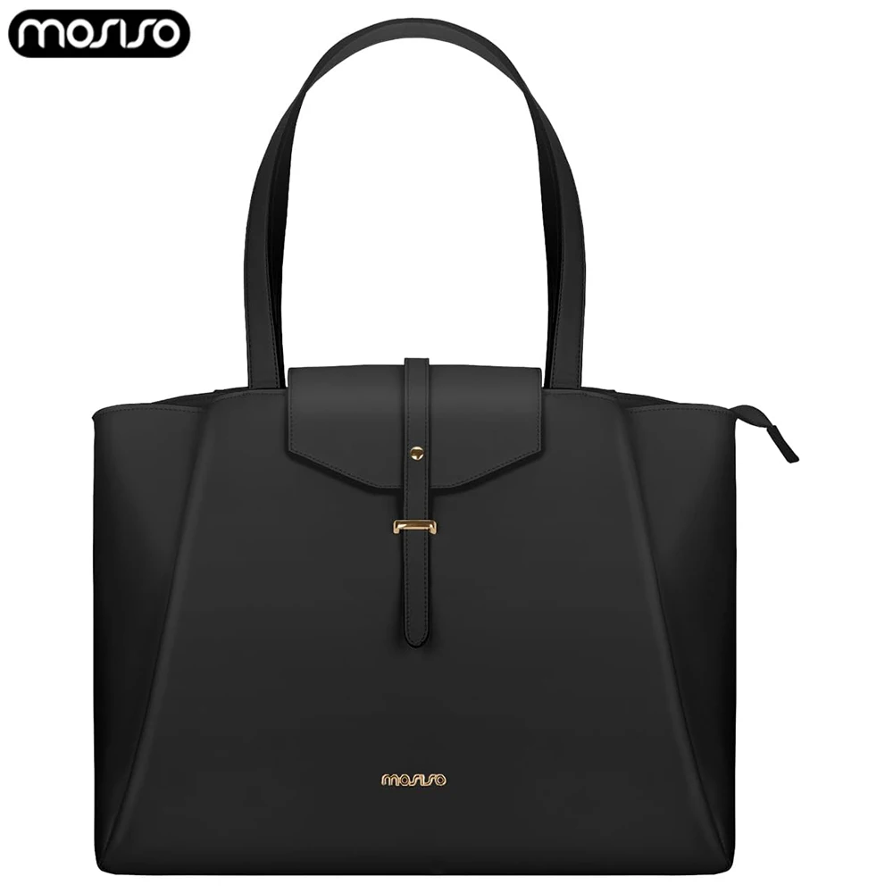

Laptop Bag PU Leather Work Tote Bag for MacBook Air Pro M4 M3 M2 M1 HP Computer Shoulder Handbag Casual Travel Women's Handbag
