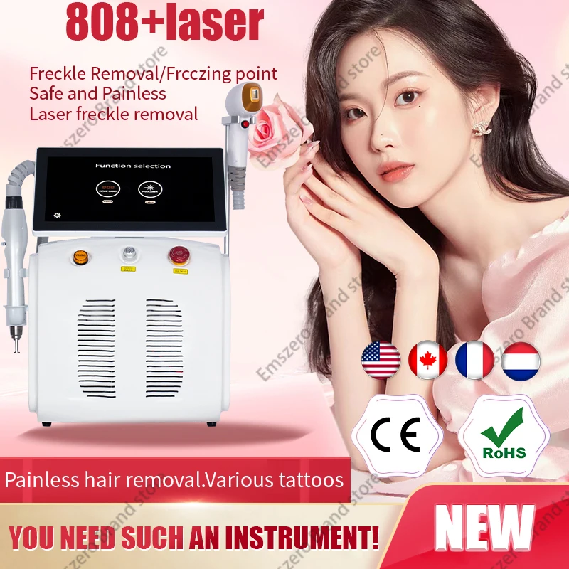 

For women 2 in 1 diode laserpico laser Tattoo Removal And Hair Removal Machine nd yag Q-switched Hair Removal Switched epilator