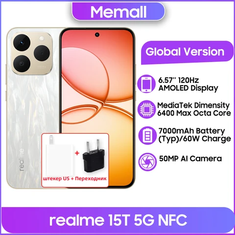Смартфон Realme 15T, 8/256ГБ, 12/256ГБ, 12/512ГБ, global