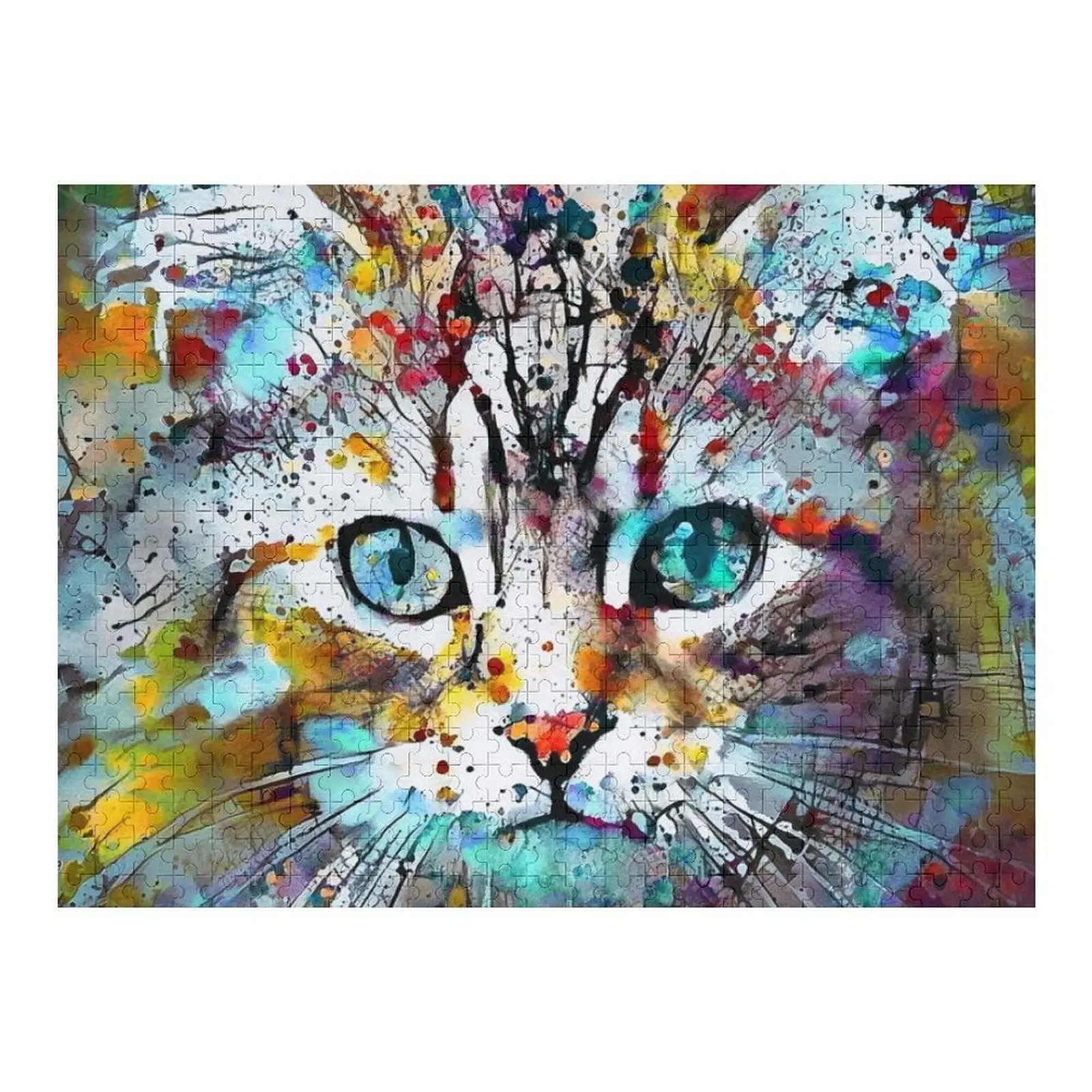 

Abstractions of abstract abstraction of cat Jigsaw Puzzle Wooden Jigsaws For Adults Scale Motors Photo Custom Puzzle