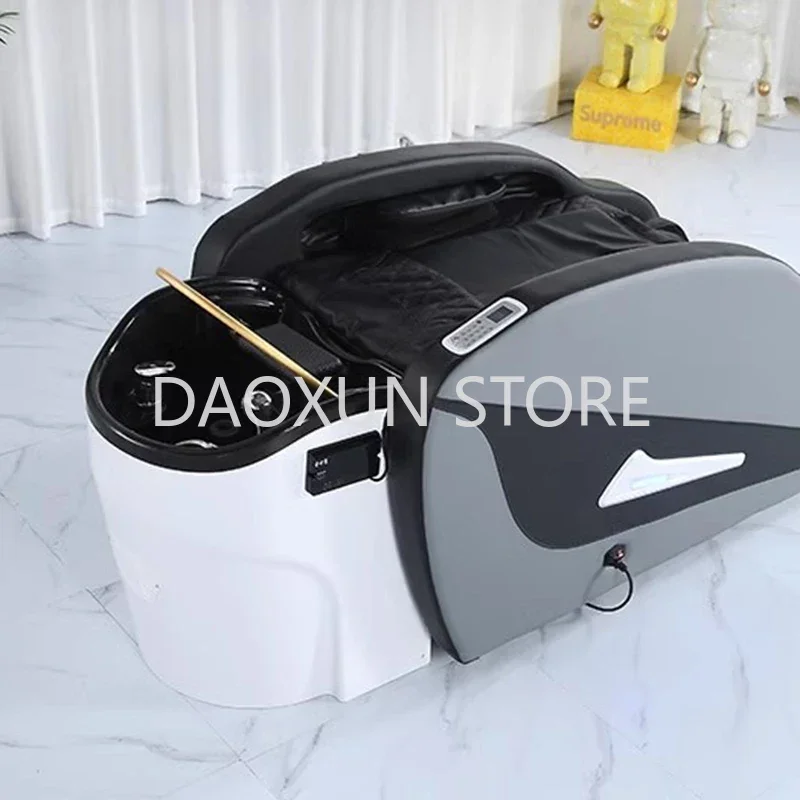 Massage Washbasin Head Spa Bed Stylist Professional Water Therapy Reclining Salon Chair Cama De Champu Salon Furniture MQ50SC