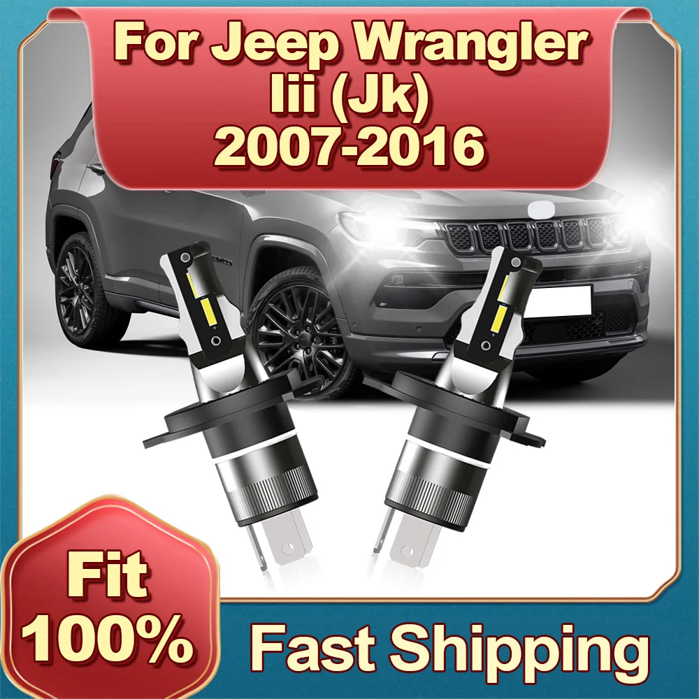 

2Pcs 180W H4 LED Canbus Headlights Car Bulb For JEEP WRANGLER III JK 2007 2008 2009 2010 2011 2012 2013 2014 2015 2016