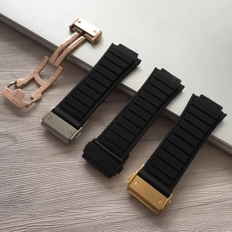 29x19MM New Nature Big Wrist Watchband For Hublot Strap King Power Series Watch Bracelet Men's Waterproof Watch Accessorie Band
