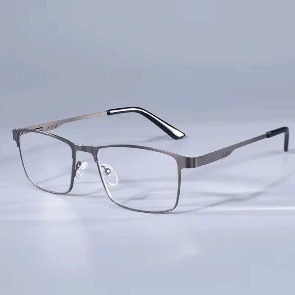 1pc Business Metall Quadratischen Rahmen Presbyopie Brille High Definition Lesebrille Für Männer Frauen Brillen Stärke + 1,0- + 4,0