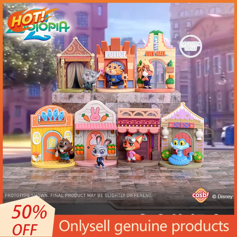 Zootopia 2 Cosbi Scene Blind Box Mini Doll Judith Nick Collectible Action Figure Toy For Fans
