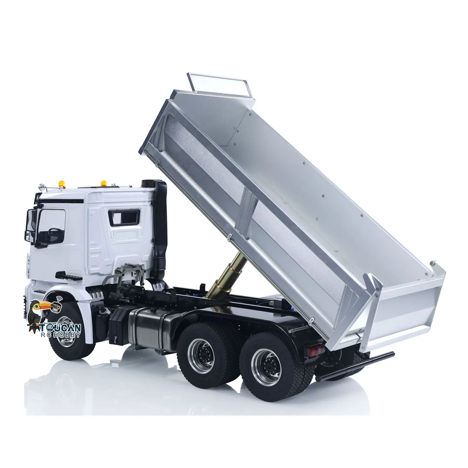 جديد 2025 1/14 RC شاحنة قلابة هيدروليكية 3348 مركبة يتم التحكم بها عن بُعد 6x6 التحكم عن بعد البناء قلابة ضوء الصوت 2 سرعة لعبة البطارية نموذج