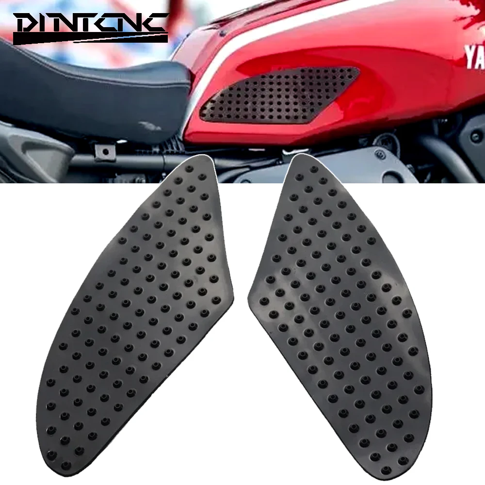 For Bonneville 2001-2015 Tank Traction Pads Anti Slip Stickers Motorcycle Accessories Side Decal Knee Grip Protector Ornamental