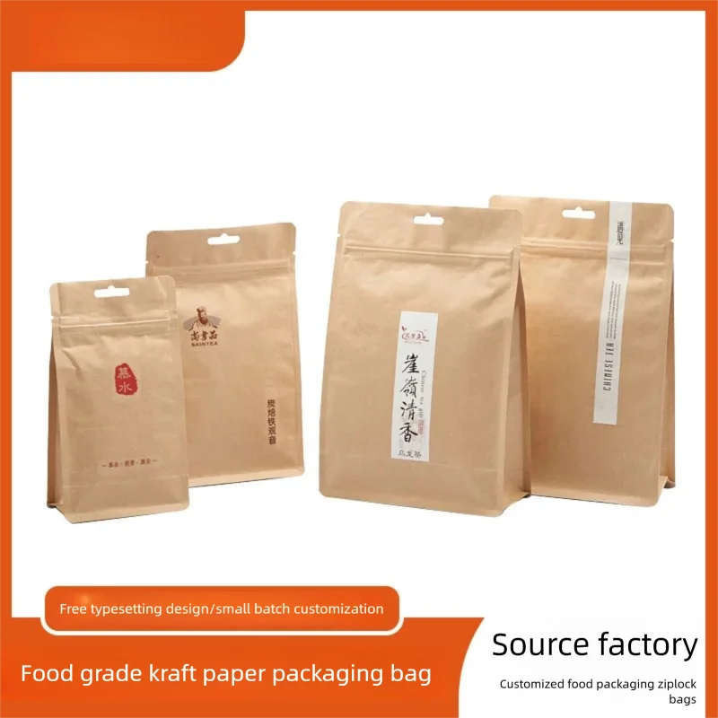 50 sacchetti per imballaggio per uso generale, sacchetti di carta kraft, bustine di tè, sacchetti di alluminio, sacchetti richiudibili per uso alimentare