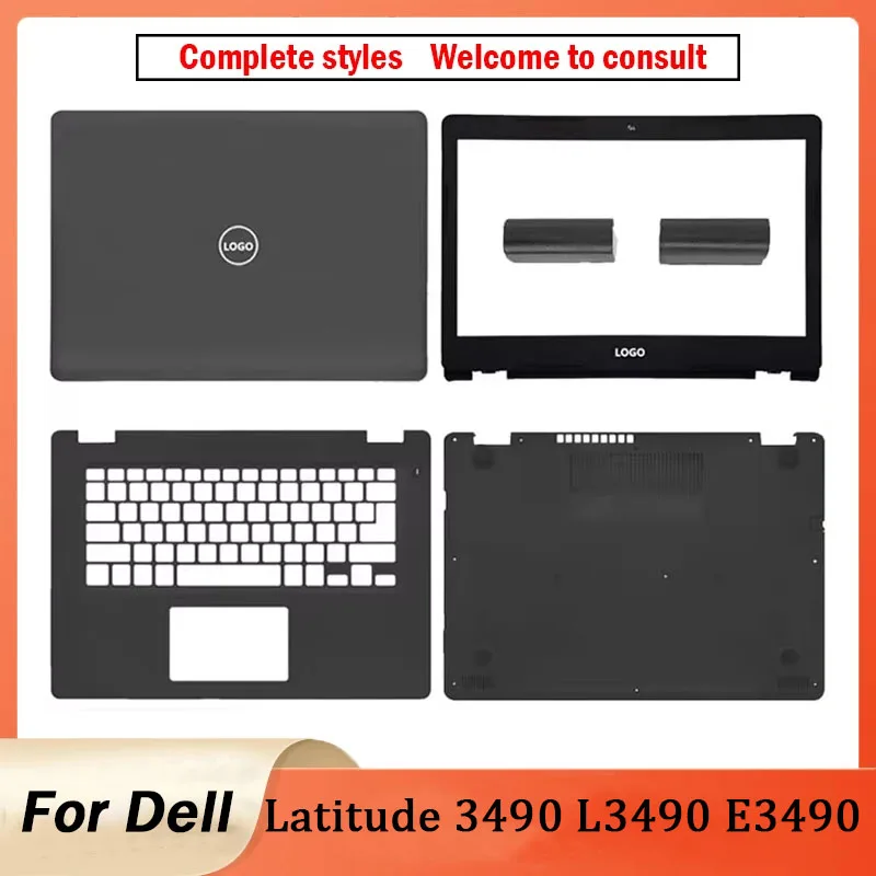 NEW For Dell Latitude 3490 L3490 E3490 P89G LCD Screen Back Cover Front Bezel Palmrest Upper Top Lower Bottom Case Hingecover