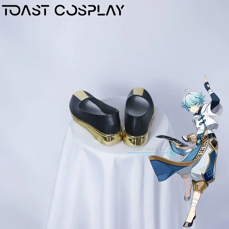 

Chongyun GenshinImpact Cosplay Shoes Anime Game Cos Boots Comic Chongyun Cosplay Costume Prop Shoes for Con Halloween Party