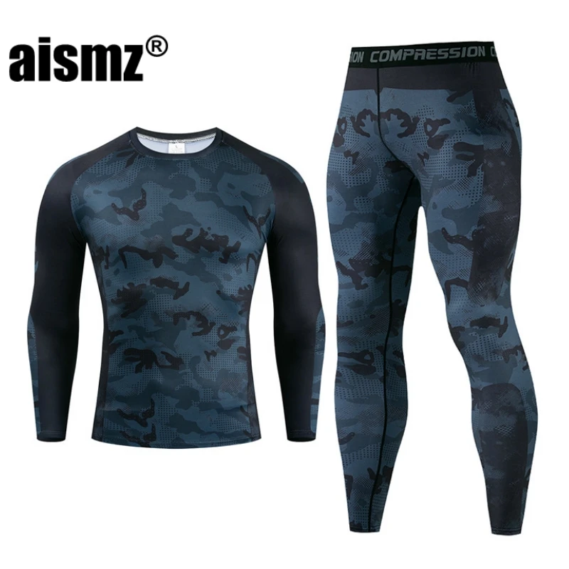 

Quick Dry Thermal Underwear Men Sports First Layer Compression Sets Tights Fitness Termos Second Thermal Men's Skin Long Johns
