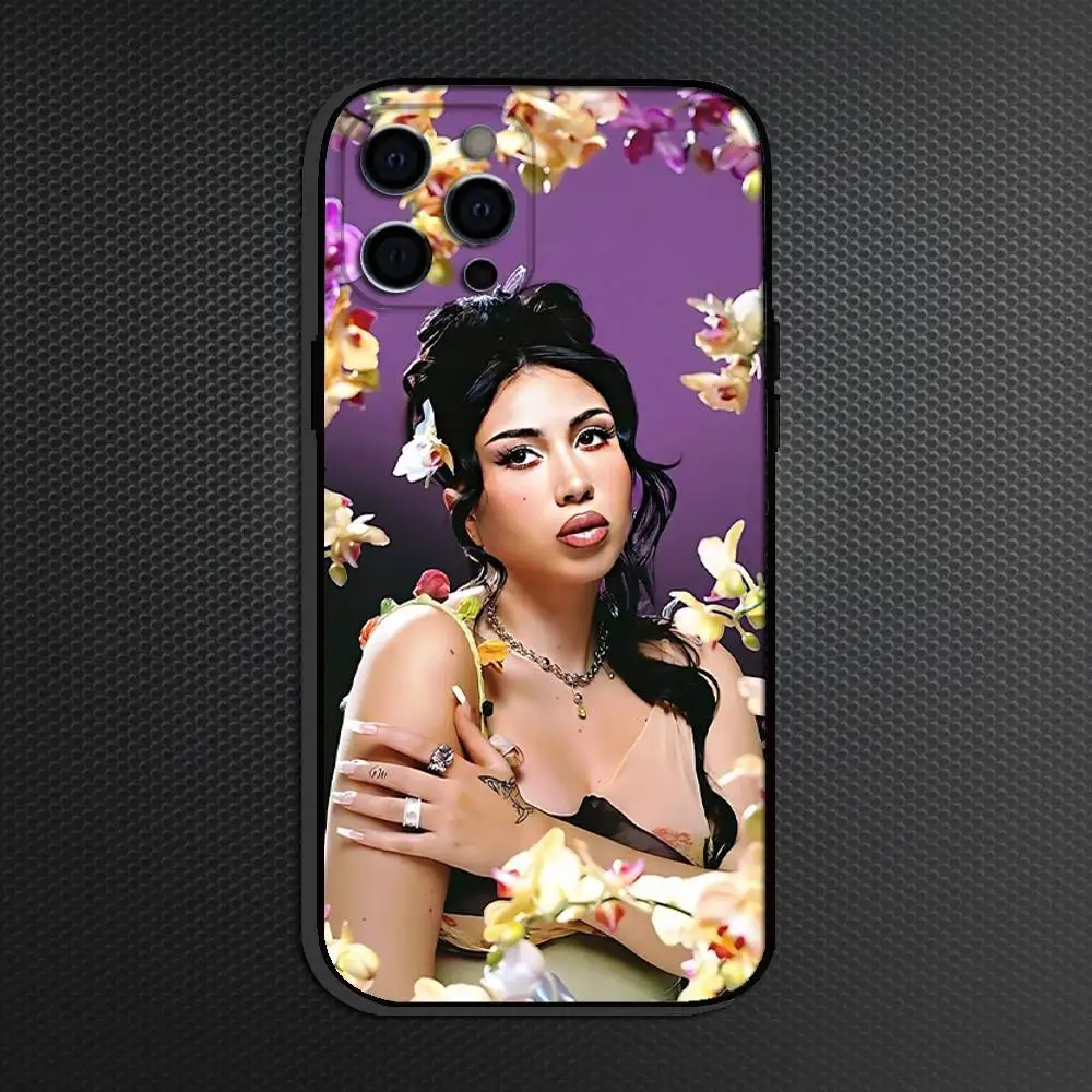 حافظة هاتف K-Kali U-Uchis Singer لهاتف iPhone 16,15,14,13,12,11 Plus، Pro Max، أخرى غطاء أسود ناعم