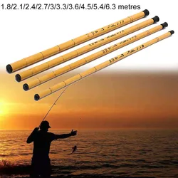 Hot Hard Glass 1.8-6.3M Stream Fishing Rod Fiber Telescopic Fishing Rod Ultra Light Carp Fishing Pole Ultrashort Mini Portable