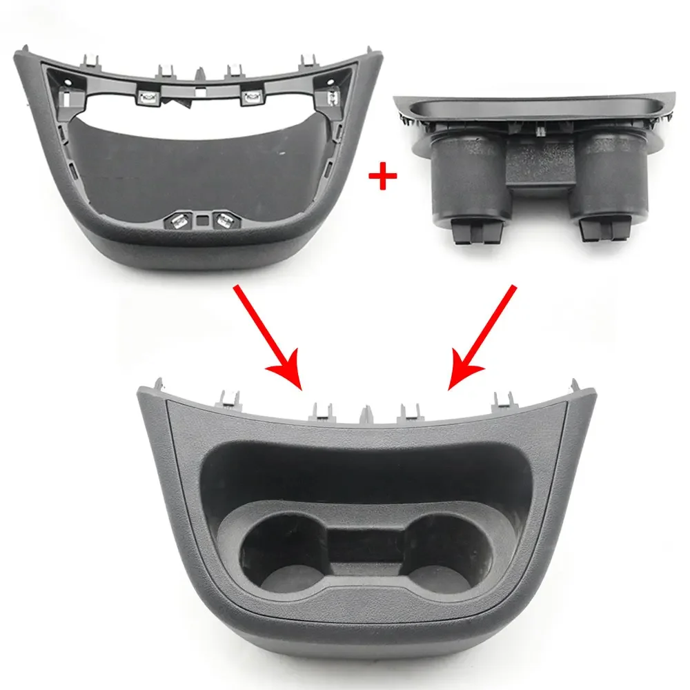 Car Centre Console Insert Drinks Cup Holder Frame Kit for Mercedes-Benz Vito Metris W447 2016 2017 2018 2019 2020