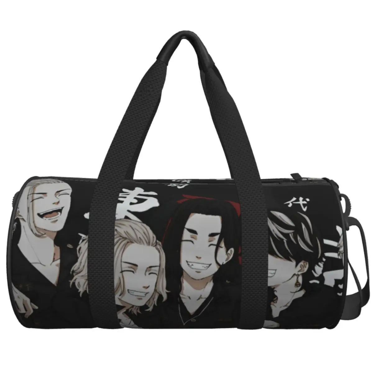 Tokyo Ken Ryuguji Sports Bags Japanese Travel Training Gym Bag with Shoes Retro Handbags Men Women Custom Waterproof Fitness Bag