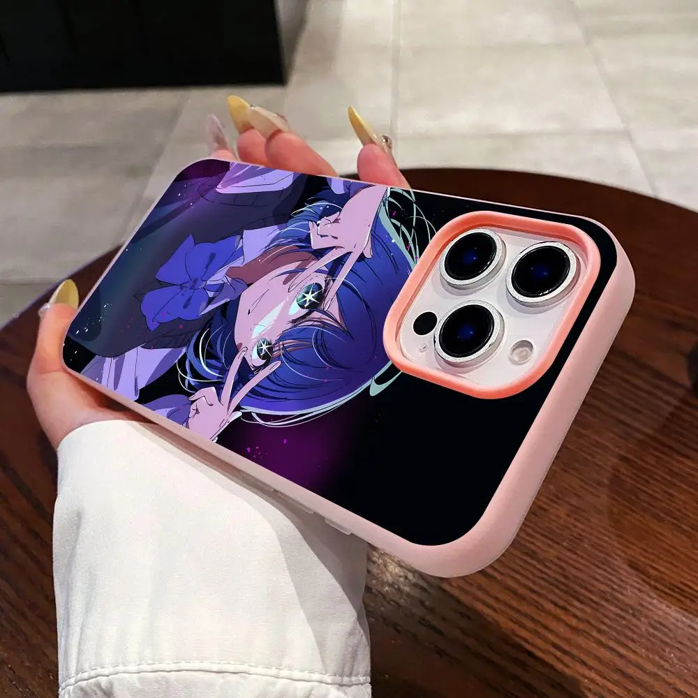 Oshinoko Akane Kurokawa Phone Case for iPhone 18 17 16 15 14 13 12 11 Air Pro Max Plus Jelly Dual Layer Pink Cover view 3