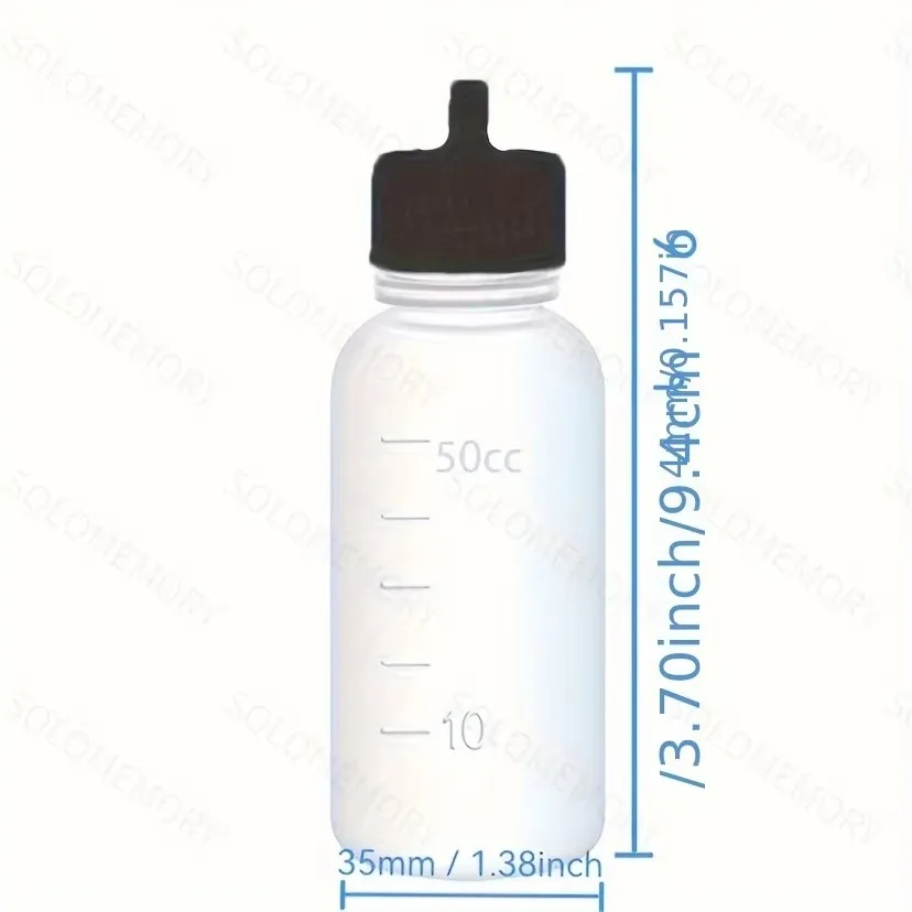 Bottle with Stainless Steel Needle Suitable for All Gun Lubricants, Industrial and Research Use Plastic Extrusion Bottle Needle Oiler 50ml, Precision Gun Lubricant Bottle, Ldpe Oiler with Stainless Steel Needle