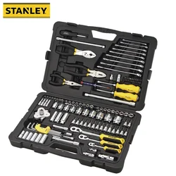 Stanley Professional Mechanic Car Repair Wrench Set STMT74393 125pcs with 1/2 Inch 3/8 Inch 1/4inch CRV Steel Precision Forging