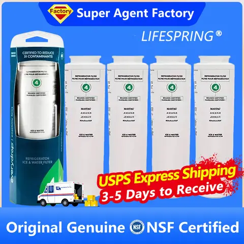 USPS Fast Delivery, compatible with Whirlpool EDR4RXD1 Refrigerator Water Filter 4396395 Maytag UKF8001 UKF8001AXX RFC0900A