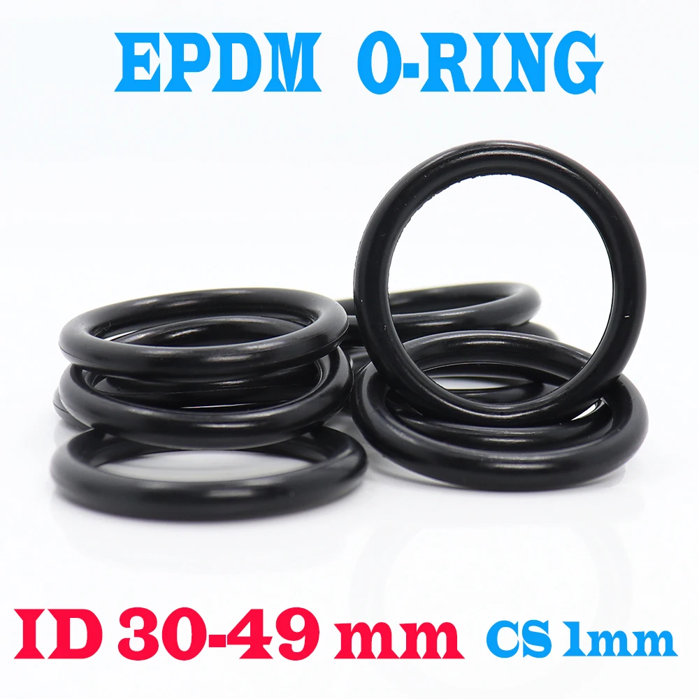 CS1mm EPDM O RING ID 30/32/34/35/37/39/41/42/43/44/46/48/49 *1 mm 50PC Gasket Seal Exhaust Mount Rubber Insulator Grommet ORING