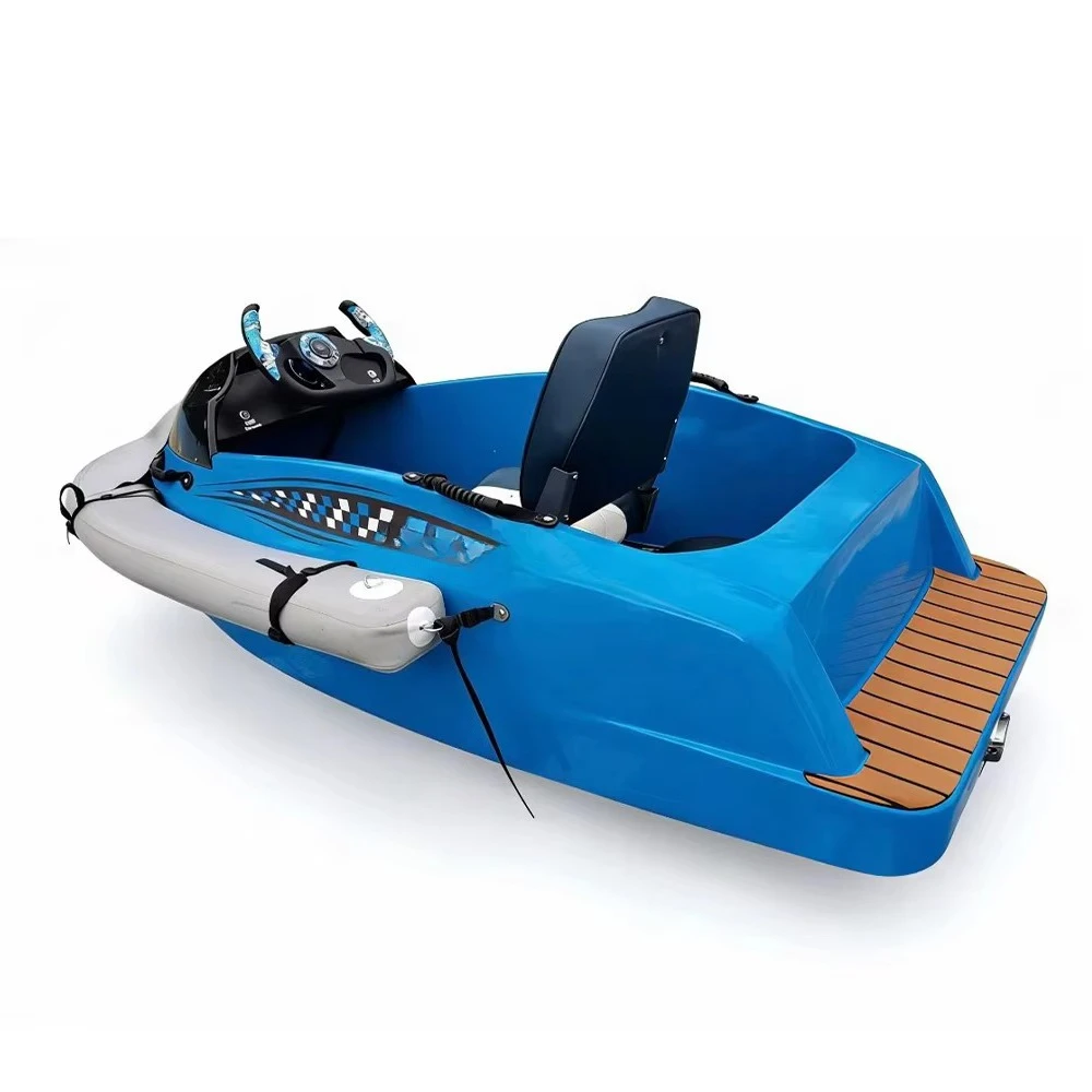 New Arrival Fiberglass Electric Kart Boat with 72V Battery for Ocean Water Sports & Jet Ski Recreation
