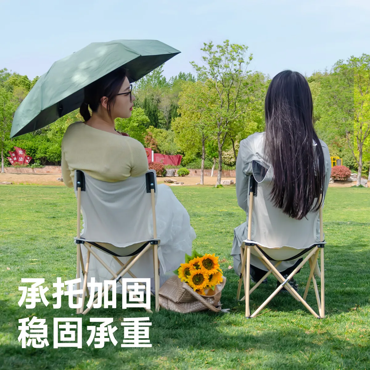 Outdoor folding table portable ultralight table chair camping picnic egg roll table camping outfit set as a whole