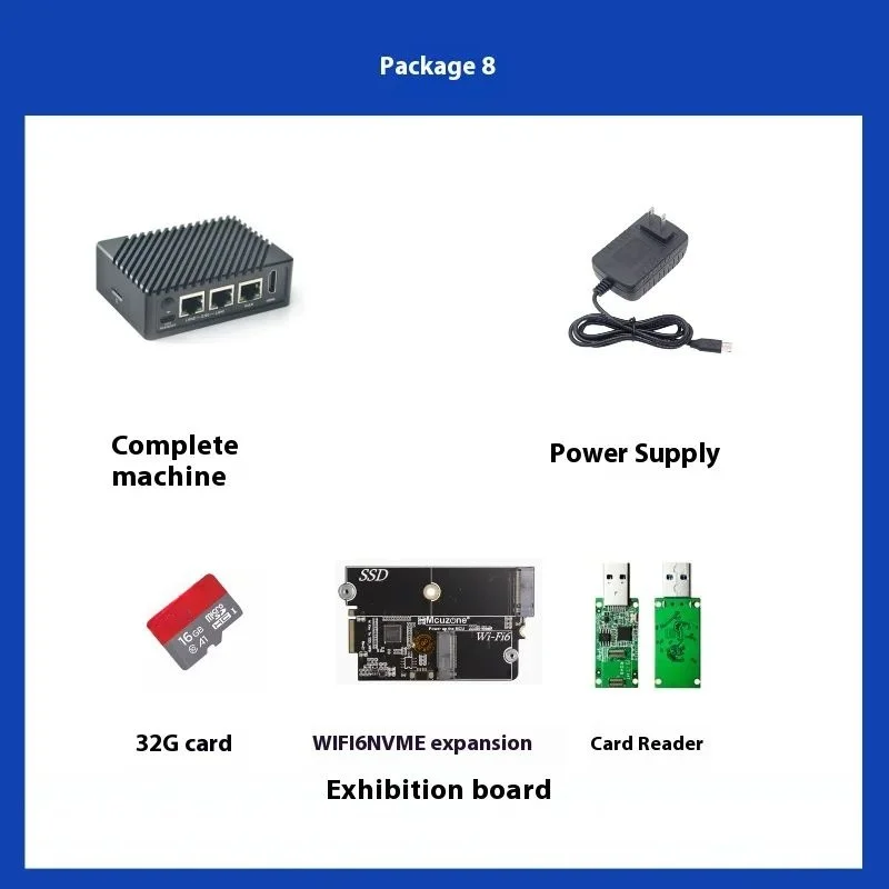 cbhioarpd NanoPi R5S Router Dual 2.5G+ Gigabit Mini Development Board CNC Vollmetallgehäuse RK3568 8