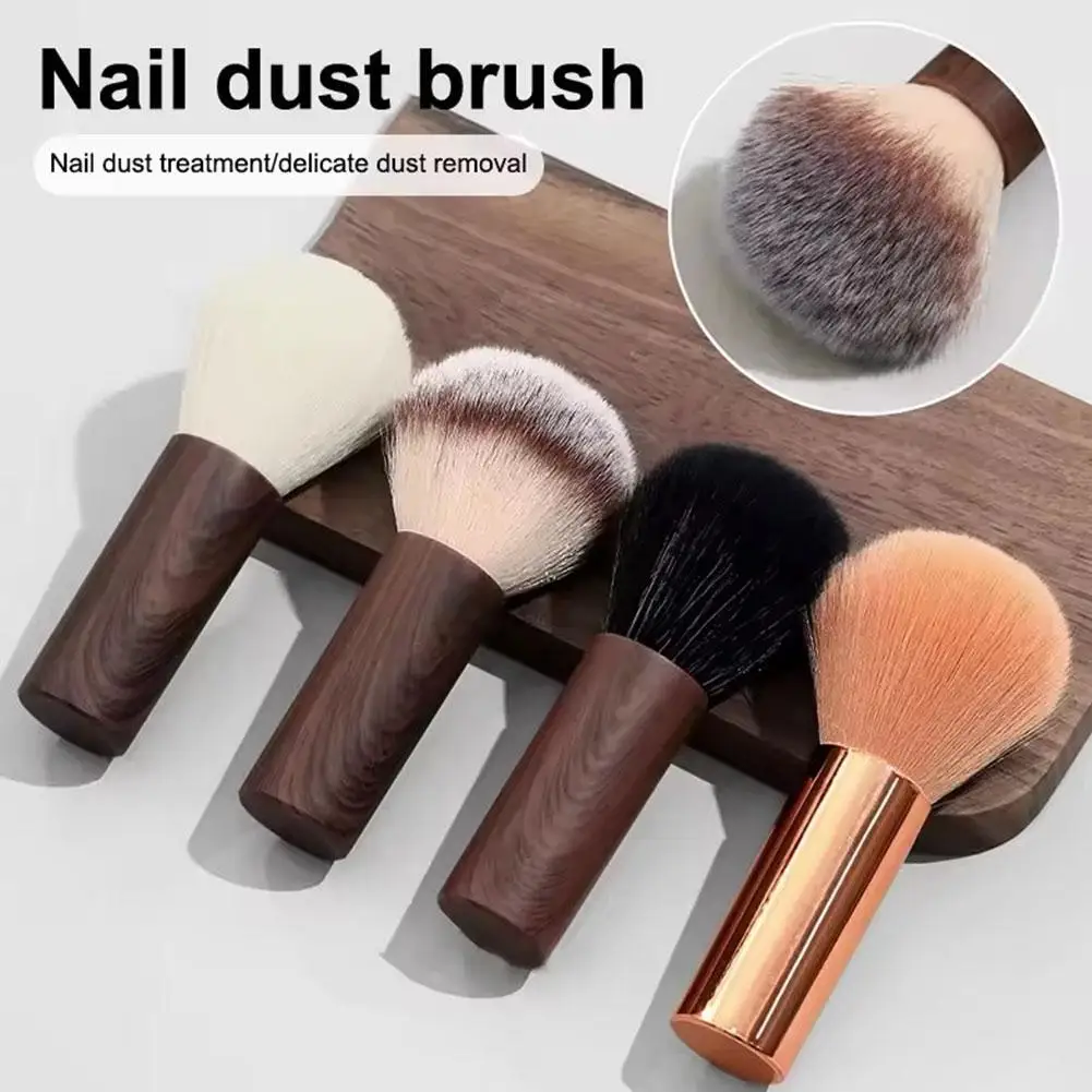 

1Pcs Nail Dust Brush Soft Fiber Small Waist Makeup Brush For Loose Powder & Blush Professional Manicure Cleaning & Beauty Tool