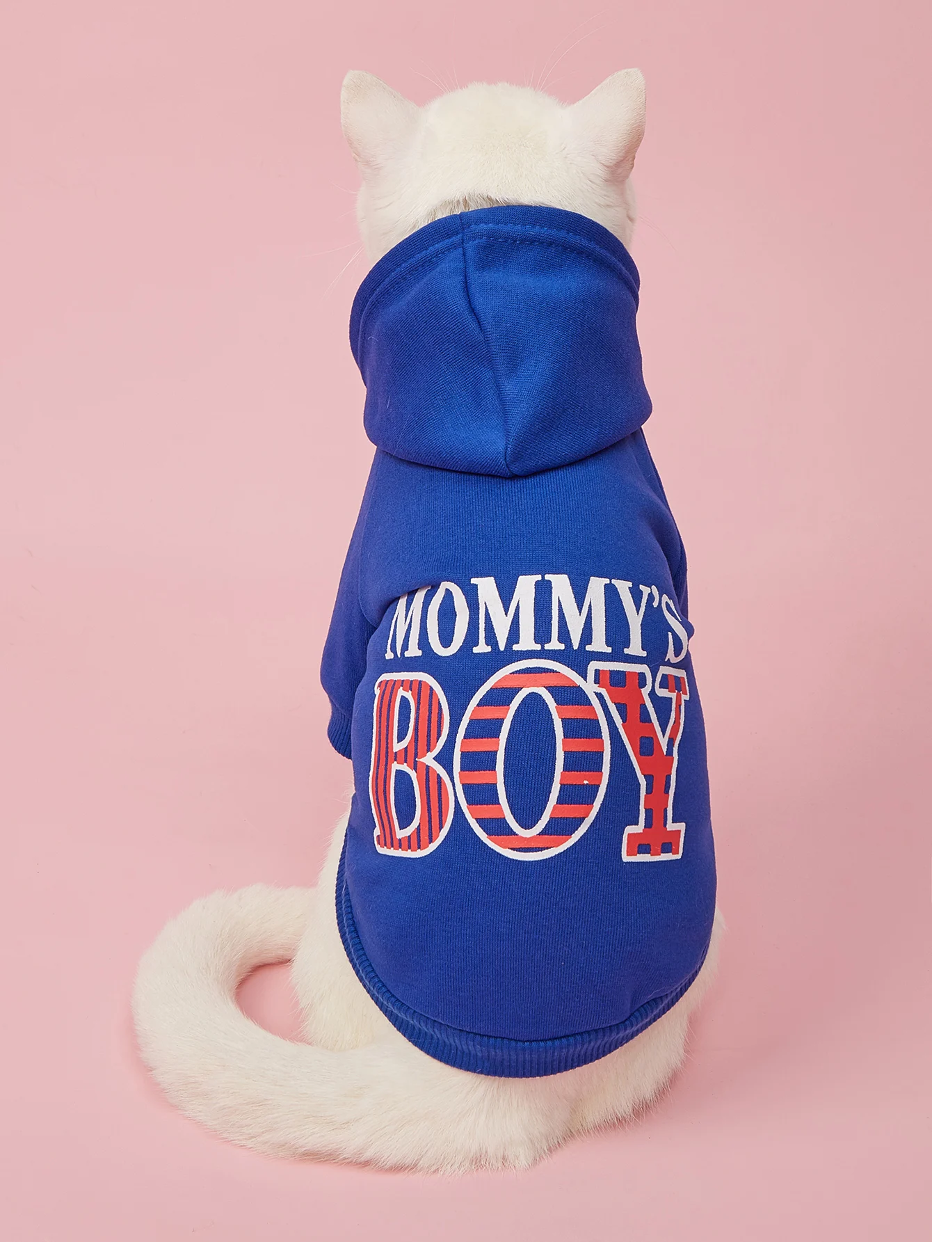 Pet Clothes for Dog Cat Puppy Hoodies Coat MOMMY\'S BOY Sweatshirt Dog Outfits for Small Medium Dog Cat