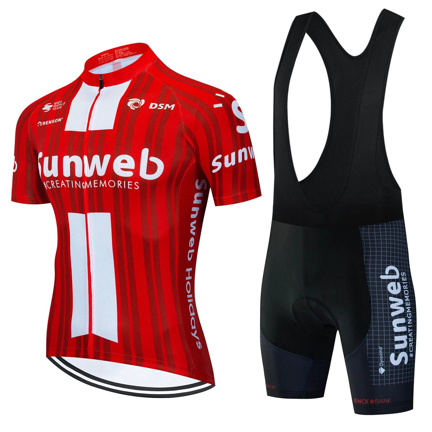 

Sunweb 7 Hour Ride Pad Maillot Cycling Road Man Mens Cycling Clothes for Men Mtb Sports Clothing Team Jersey Sets Long Padding