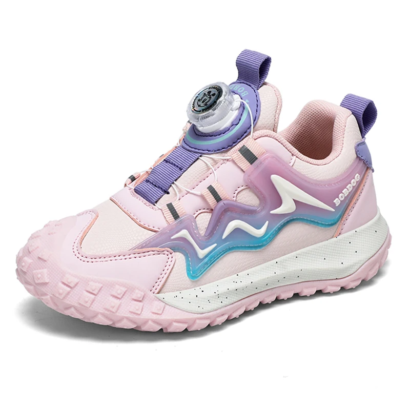

Children's Sports Shoes 2025 New Rotating Buckle Boys' and Girls' Sneakers Soft Sole Anti Slip Kid's Casual Running Shoes