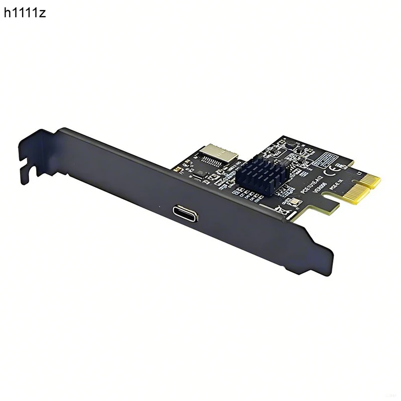 

PCIE USB Type C Expansion Card PCI Express 3.0 X1 to USB 3.2 Gen2 Type C + Type E 10G ASM3142 Chip PCI-E USB 3.2 Dual Type C HUB