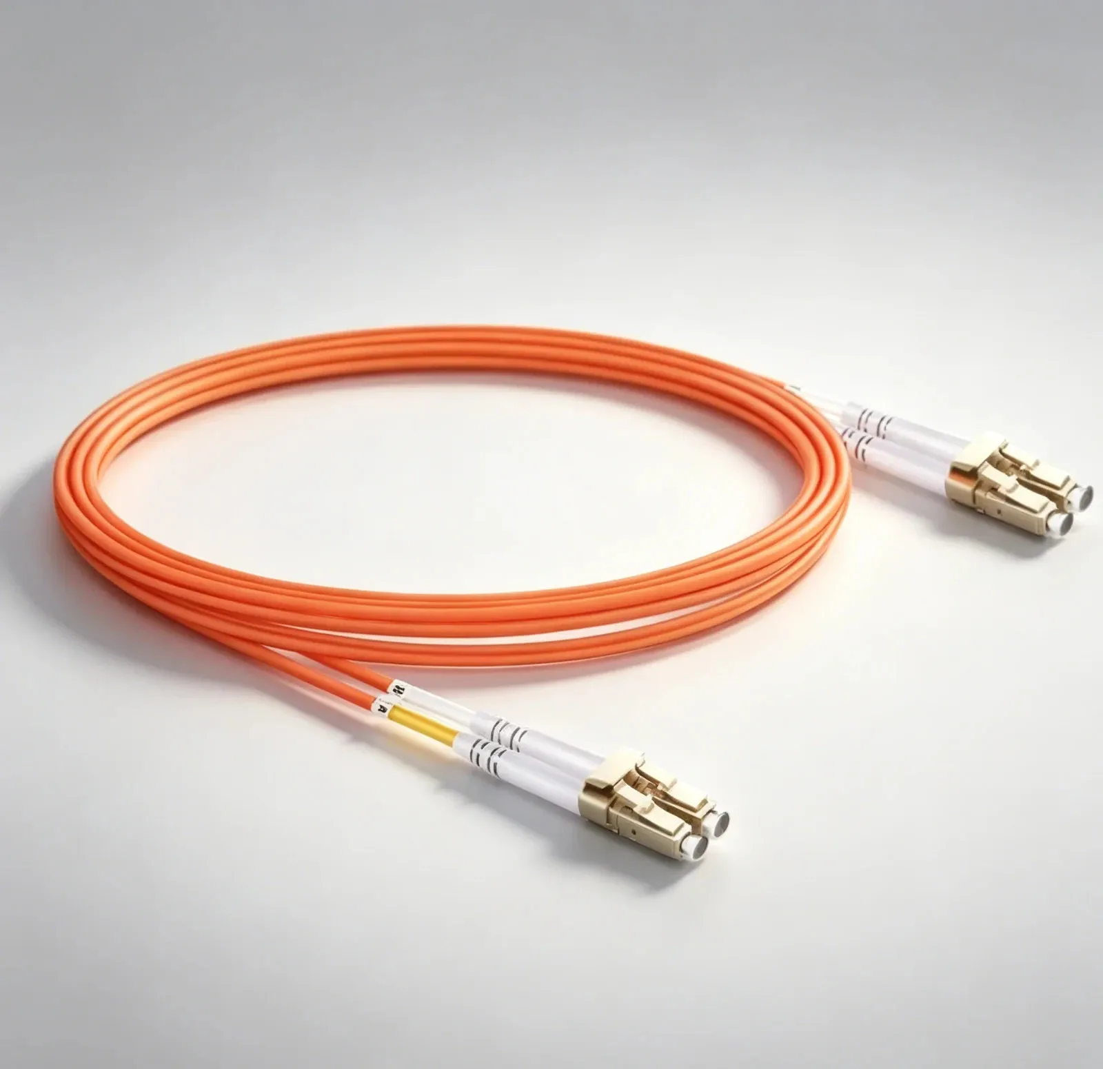 OM2 Duplex Multimode LC UPC-LC UPC 50/125 LSZH 2mm Optical Patch Cord For LAN Network