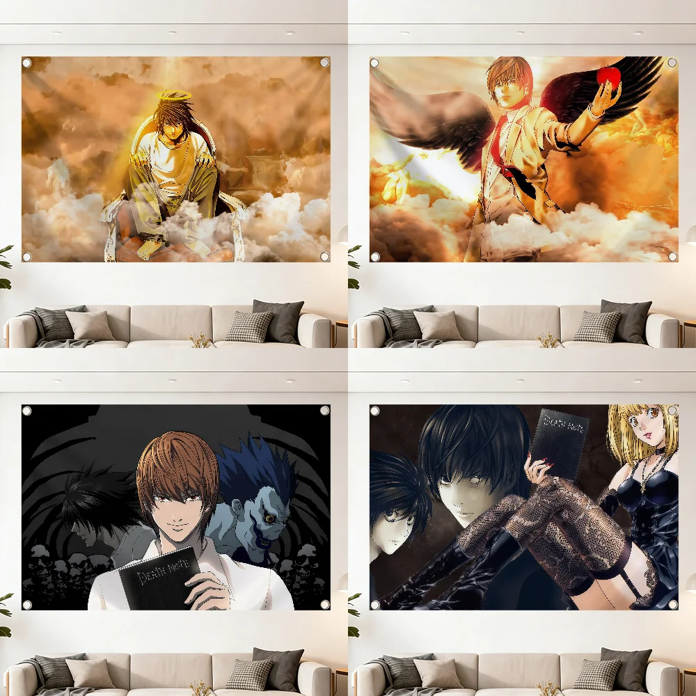 Anime D-DEATH NOTE flag Decoration Outdoor Picnic Party Art Hanging Home Camping Party Banner Best sellers