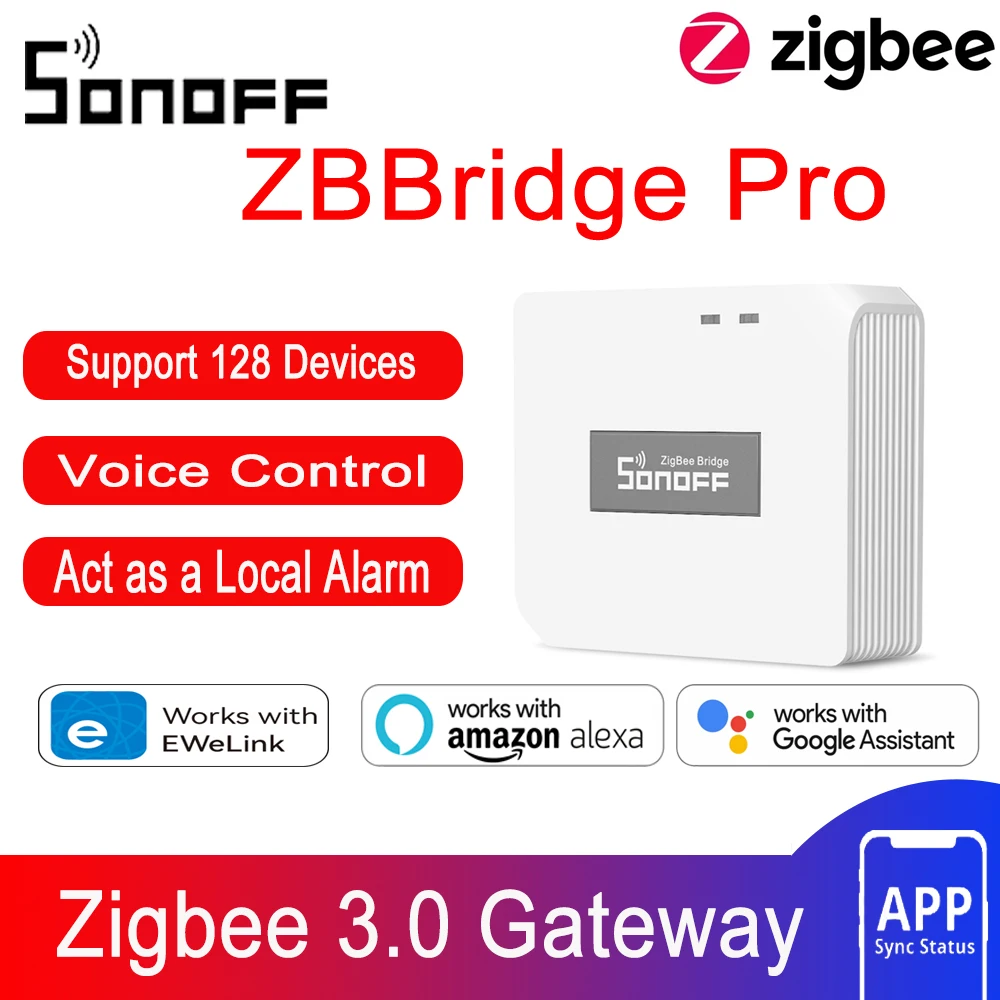 SONOFF ZBBridge Pro Smart Home Zigbee 3.0 Bridge PRO Remote Control ZigBee and Wi-Fi devices on eWelink APP Up to 128 Sub-device