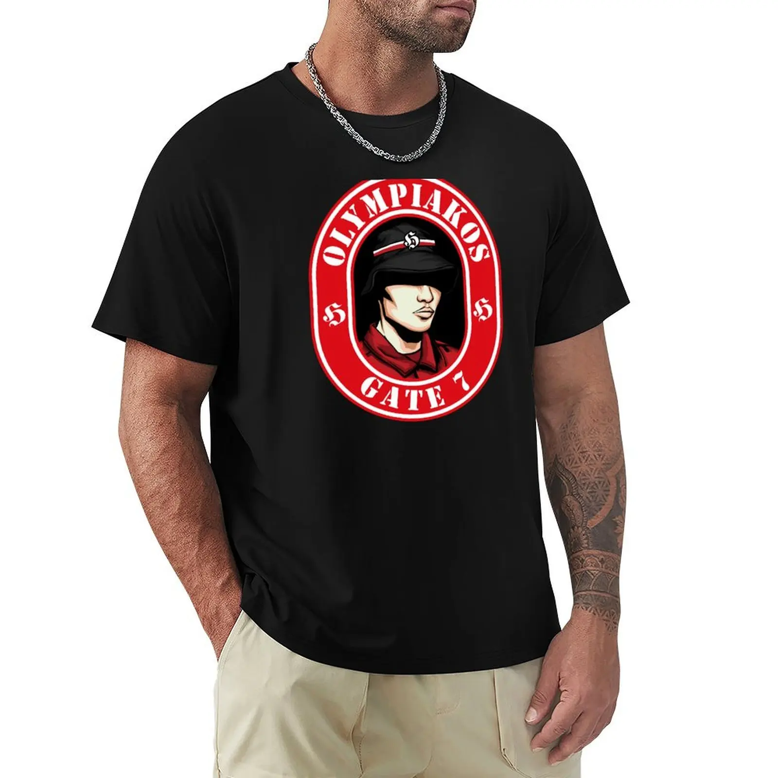 gate 7 olympiakos T-Shirt t shirt for man T-Shirt