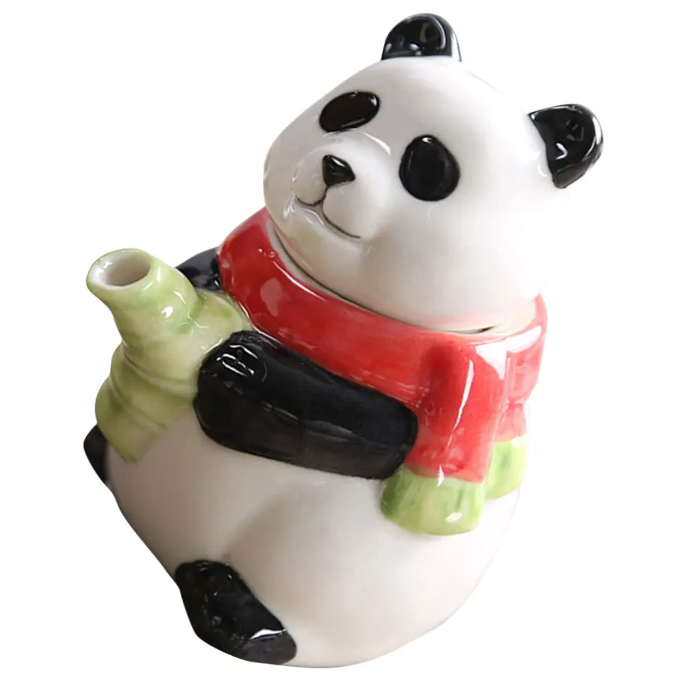 

Cute Cartoon Animal Ceramic Condiment Bottle for Soy Sauce Vinegar Olive Oil Dispenser Kitchen Seasoning Jar Storage Pot