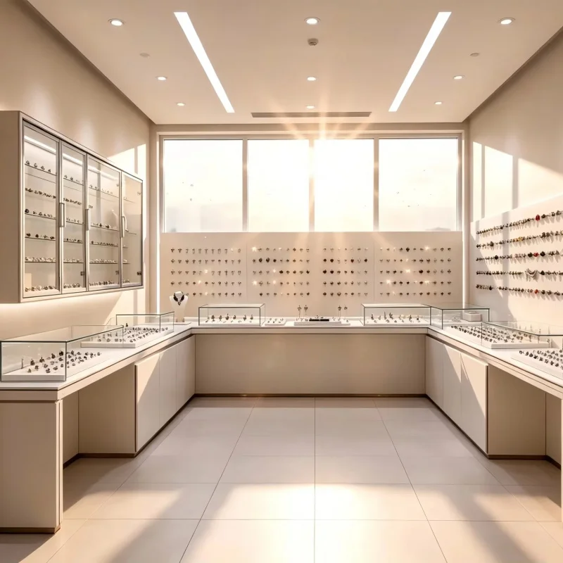 Expositor de Joyería para Piercings, Vitrina para Joyería de Oreja, Accesorios para Tiendas Minoristas