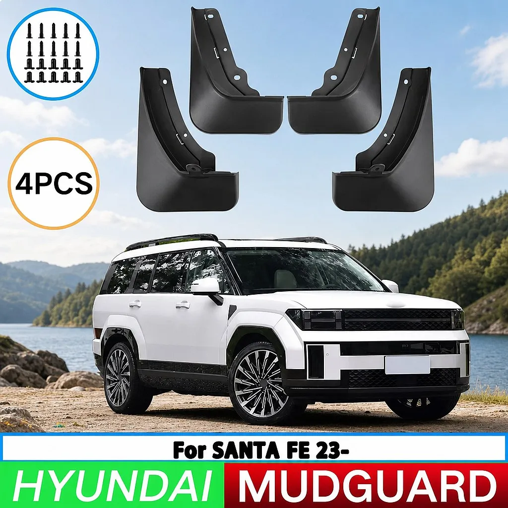 

For Hyundai Santa Fe 2023-2024 Mud Flaps Splash Guards Front Rear Wheel Fender 4Pcs