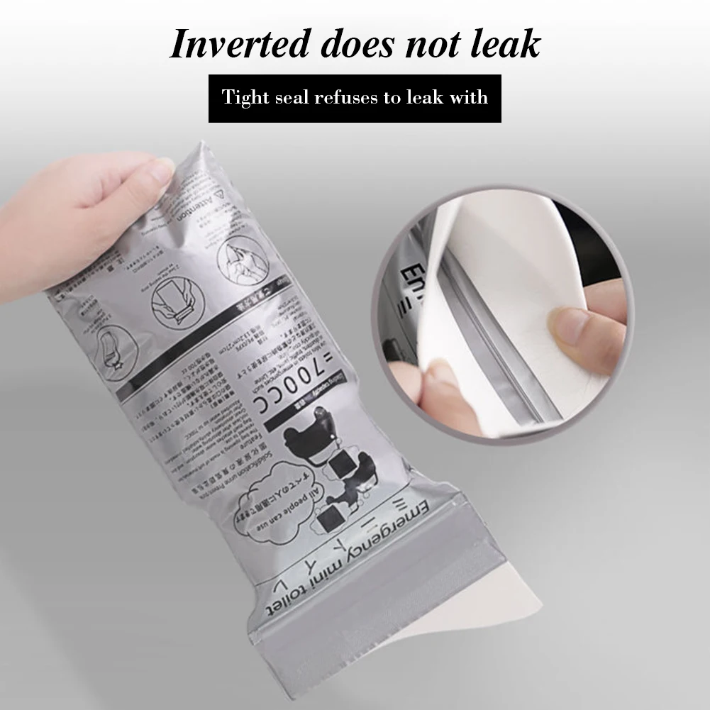 أكياس التبول في حالات الطوارئ في الهواء الطلق 600/700 مللي المتاح السفر مرحاض متنقل صغير للجنسين كيس التبول حقيبة القيء للطفل النساء الرجال #4