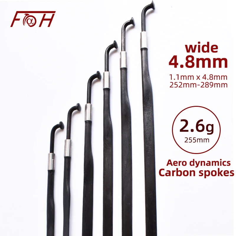 Cycling bike Carbon Spoke Elbow J Width 4.8mm aero spokes 2.6g Bicycle speed fast