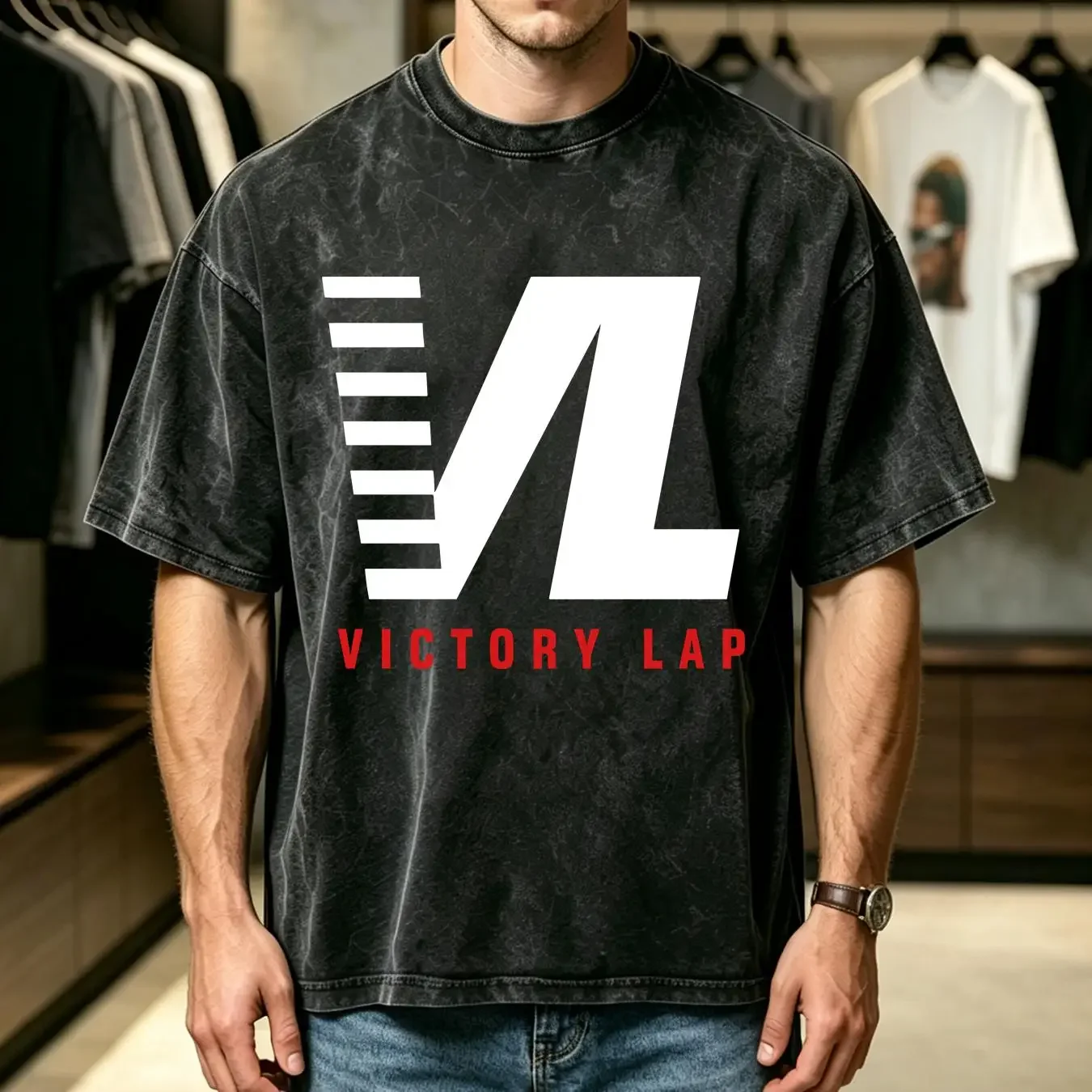 washed T Shirt Victory Lap All Money In Nipsey long sleeves vintage Washed Stretched Unisex designer clothes Slightly fashion