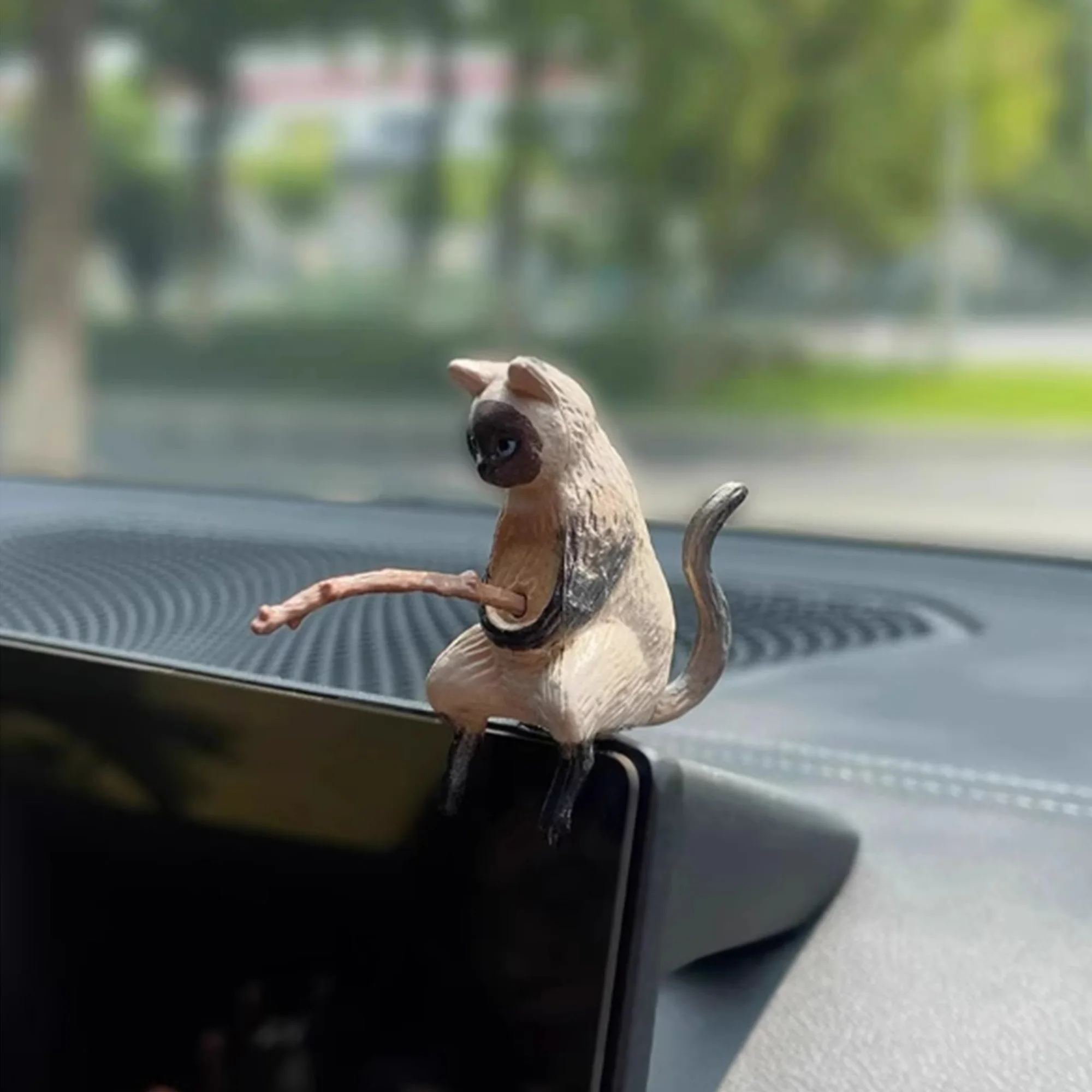 Fishing Cat Car Decoration description 7