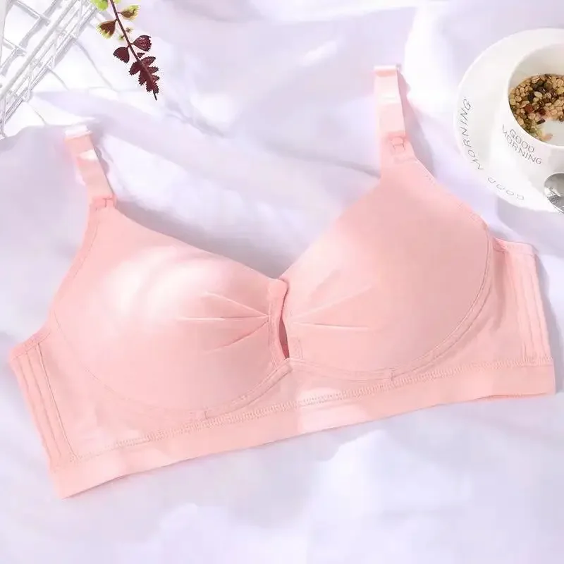 Nursing Bra Underwear for Pregnant Women Without Steel Rings Gathering Bra for Postpartum Breastfeeding  Maternity Bra