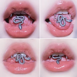 1PC New Style 316L Surgical Steel Snake Tongue Rings Men Women Helix Piercing Fashion Bar Body Jewelry 14G