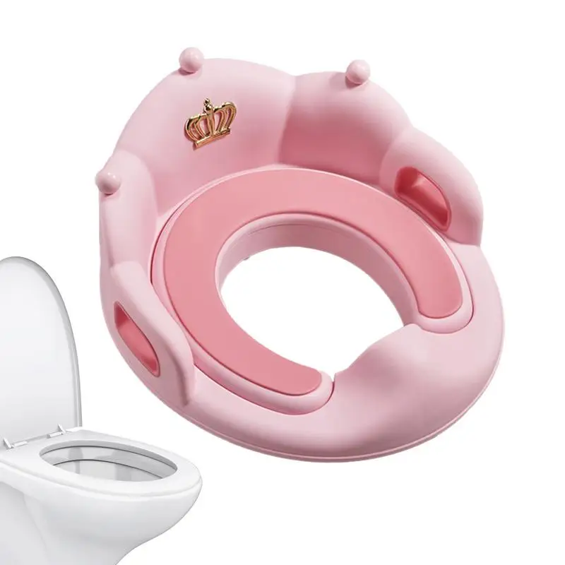 Baby Potty Training Toilet Seat Anti-Slip Soft Toilet Seat Cushion Pad Comfortable Toilet Ring Easy-Clean Training Toilet Padded