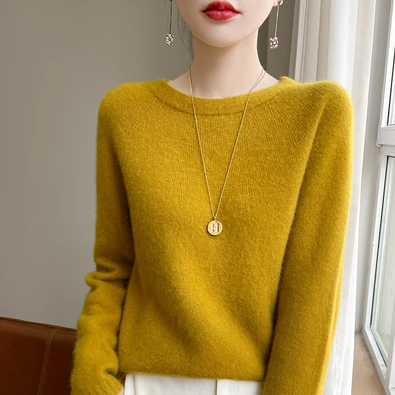 

Cashmere sweater Women O-Neck Seven needle thickening Sweater Pullovers Cashmere Soft Sweaters Women 2024 Autumn Winter