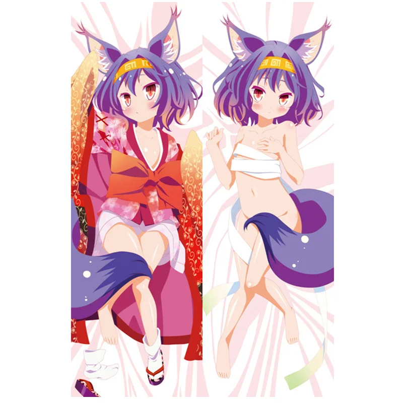 

Anime Characters Life-Sized Decor Pillowcase NO GAME NO LIFE Pillow Cover Double-sided Bedding Body Hugging Pillowcase Gifts