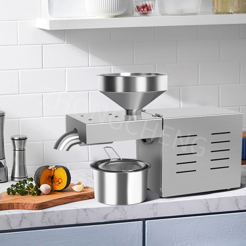 ماكينة ضغط الزيت المنزلية الصغيرة R3، ماكينة ضغط زيت الطعام في المطبخ، معدات معالجة زيت الفول السوداني الصالحة للأكل